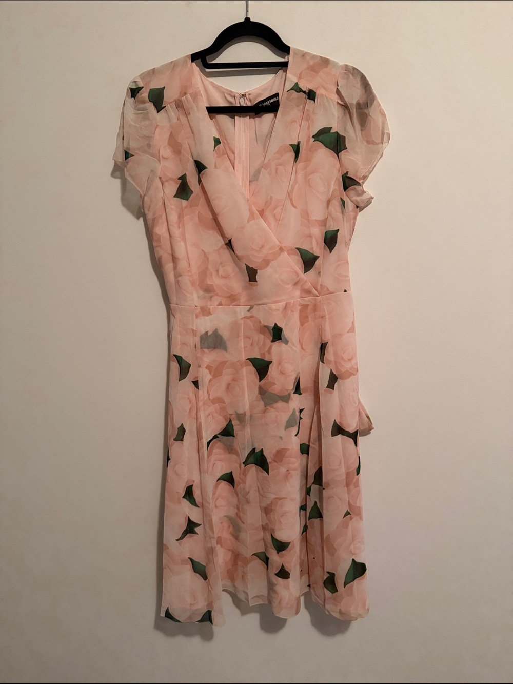 NWOT Karl Lagerfeld Blush Floral Midi Dress